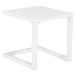 Table d'appoint barbados en aluminium blanc