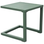Table d'appoint barbados en aluminium vert sauge
