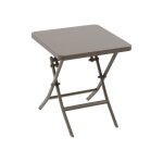 Table d'appoint carrée pliante greensboro café - 40 x 40 cm - hespéride Table d'appoint carrée pliante greensboro café - 40 x 40 cm - hespéride