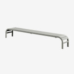 Table d'appoint pour chaise longue en acier marietta vert kaki