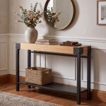 Table d'appoint hwc - q68, table de t�l�phone, table d'appoint, style industriel r�tro, en bois, 82 x ...