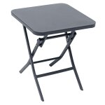 Table d'appoint de jardin carrée greensboro - gris graphite Table d'appoint de jardin carrée greensboro - gris graphite