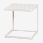 Table d'appoint de jardin dulem blanc gardenia