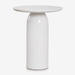 Table d'appoint de jardin ronde �45 cm en ciment layana