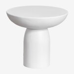 Table d'appoint de jardin ronde �50 cm en ciment zenadia