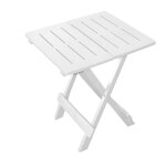 Table d'appoint pliante modle adige - 44 x 44 x 50 cm. - blanc
