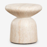 Table d'appoint ronde �40 cm en ciment zanira