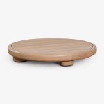 Table basse de jardin en bois d'acacia gerard acacia marron clair xfe0e; 70 cm