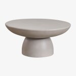 Table basse de jardin ronde �70 cm en ciment zenadia