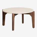 Table basse de jardin ronde (�70 cm) xajul tapioca beige