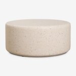 Table basse de jardin ronde �90 cm en ciment elyndra