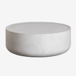 Table basse de jardin ronde en ciment (ø80 cm) darwys gris glacial Table basse de jardin ronde en ciment (ø80 cm) darwys gris glacial