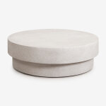 Table basse de jardin ronde en ciment selara �120 cm