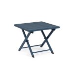 Table basse pliante de jardin en aluminium l44 bleu marine Table basse pliante de jardin en aluminium l44 bleu marine