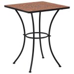 Table de bistro mosaque terre cuite 60 cm cramique