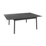 Table dublin en aluminium - graphite - 140 / 200 x 140 cm Table dublin en aluminium - graphite - 140 / 200 x 140 cm
