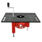 Table lvatrice de routeur, support de plate - forme de levage en aluminium, bancs de travail du bois, ...
