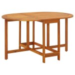 Table de jardin 130x90x72 cm bois d'acacia massif Table de jardin 130x90x72 cm bois d'acacia massif