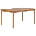 Table de jardin 150x90x77 cm bois solide de teck Table de jardin 150x90x77 cm bois solide de teck
