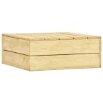 Table basse de jardin 75 x 75 x 31 cm en pin impr�gn�, table de patio rustique