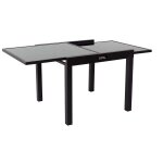 Table de jardin aluminium extensible  porto 8  - phoenix - noir