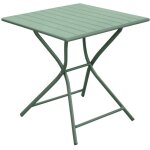 Table de jardin carr�e en aluminium 2 personnes globe