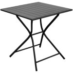 Table de jardin carr�e en aluminium 2 personnes globe