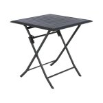 Table de jardin carrée azua 2 places graphite - hespéride Table de jardin carrée azua 2 places graphite - hespéride