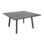 Table de jardin extensible 6 / 8 personnes barcelona - graphite 100 / 145x145 cm