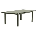 Table de jardin extensible aluminium vert kaki - miami dcb garden