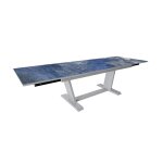 Table de jardin extensible amber en aluminium / kedra - 180 / 230 / 280 x 100 cm - blanc / obérons Table de jardin extensible amber en aluminium / kedra - 180 / 230 / 280 x 100 cm - blanc / obérons