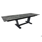 Table de jardin extensible amber en aluminium / kedra - 180 / 230 / 280 x 100 cm - graphite / lunar Table de jardin extensible amber en aluminium / kedra - 180 / 230 / 280 x 100 cm - graphite / lunar