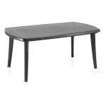 Table de jardin extensible atlantic - résine - max 2. 25 m - anthracite Table de jardin extensible atlantic - résine - max 2. 25 m - anthracite