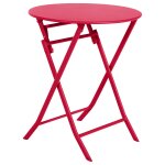 Table de jardin pliante ronde greensboro - 2 places - grenade
