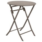 Table de jardin pliante ronde greensboro - 2 places - marron tonka Table de jardin pliante ronde greensboro - 2 places - marron tonka
