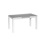 Table de jardin rectangulaire en aluminium gris perle ibiza perle - 6 / 8 places - jardiline