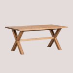 Table de jardin rectangulaire en bois d'acacia (180x90 cm) giada marrón acacia oscuro Table de jardin rectangulaire en bois d'acacia (180x90 cm) giada marrón acacia oscuro
