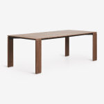 Table de jardin rectangulaire en bois d'acacia kandroa brun acacia fonc� 220 x 100 cm