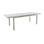 Table de jardin rectangulaire extensible alu koloa beige - jardideco