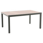 Table de jardin rectangulaire extensible alu pineda verte - jardideco