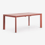 Table de jardin rectangulaire extensible en aluminium starmi 180 - 240x100 cm terracota