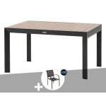 Table de jardin rectangulaire extensible coulissante evasion 8 / 10 places effet bois + 10 fauteuils ... Table de jardin rectangulaire extensible coulissante evasion 8 / 10 places effet bois + 10 fauteuils ...