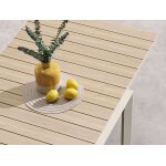 Table de jardin rectangulaire extensible coulissante evasion 8 / 10 places lin et argile - hesp�ride