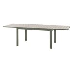 Table de jardin rectangulaire extensible coulissante evasion 8 / 10 places lin et laurier - hesp�ride ...