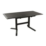 Table de jardin rectangulaire extensible sotta en aluminium - graphite 110 / 150 cm