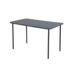 Table de jardin de repas café rectangulaire anthracite 4 personnes Table de jardin de repas café rectangulaire anthracite 4 personnes