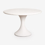 Table de jardin ronde �120 cm en ciment eloria