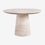 Table de jardin ronde �120 cm en ciment noemi