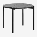 Table de jardin ronde en aluminium (ø109 cm) elton noir de carbone Table de jardin ronde en aluminium (ø109 cm) elton noir de carbone