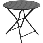Table de jardin ronde en aluminium 2 personnes globe